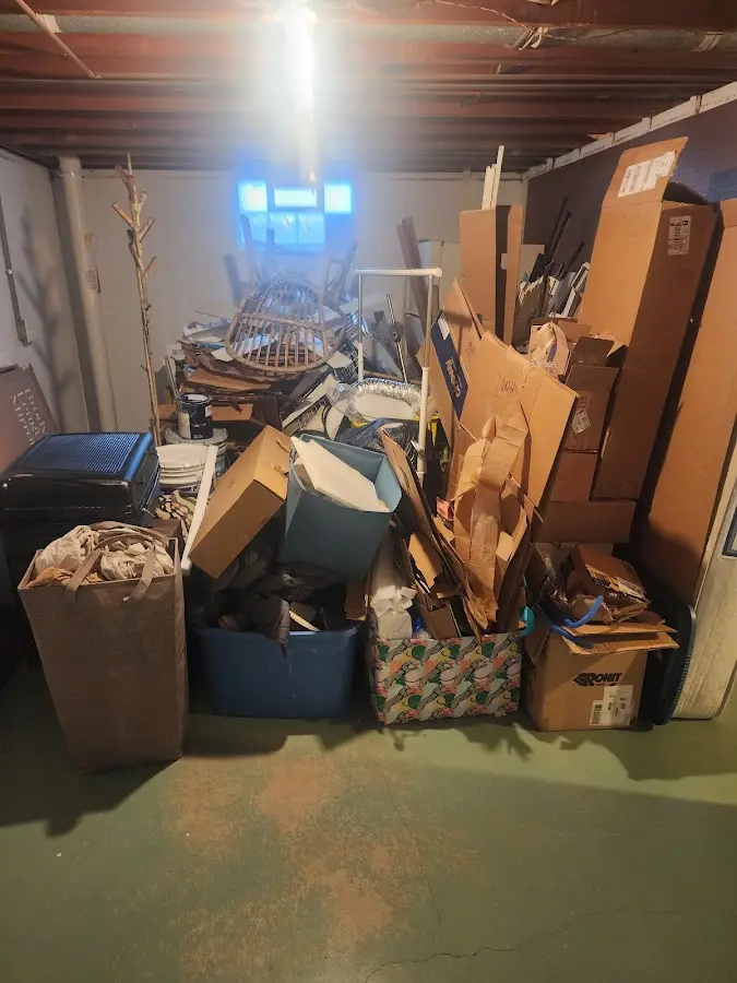 Roll-off dumpster container at job site for Construction Dumpster Rental in DuBois